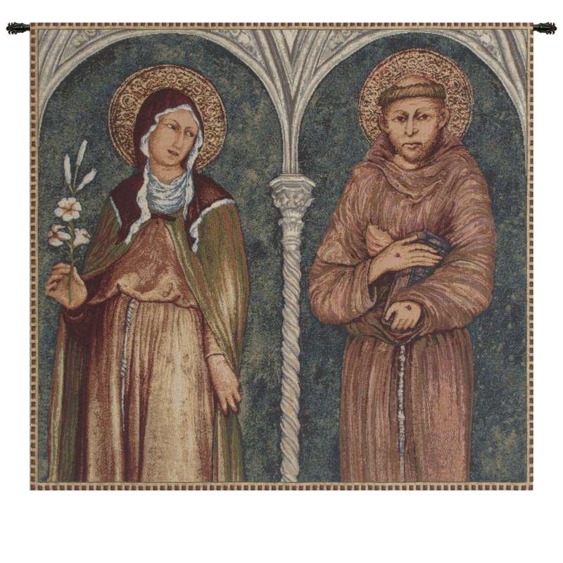 Saint Francis and Saint Clare European Tapestries