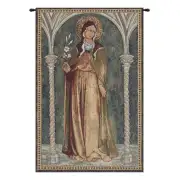 Saint Clare In Arch European Tapestries - 17 in. x 25 in. Cotton/Polyester/Viscose by Charlotte Home Furnishings