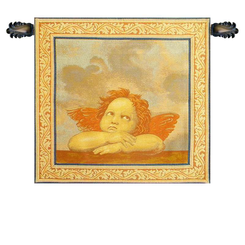 Raphael's Angel Right Panel Italian Tapestry Wall Hanging