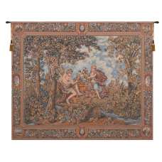 Autumn Grapes in Basket European Tapestries