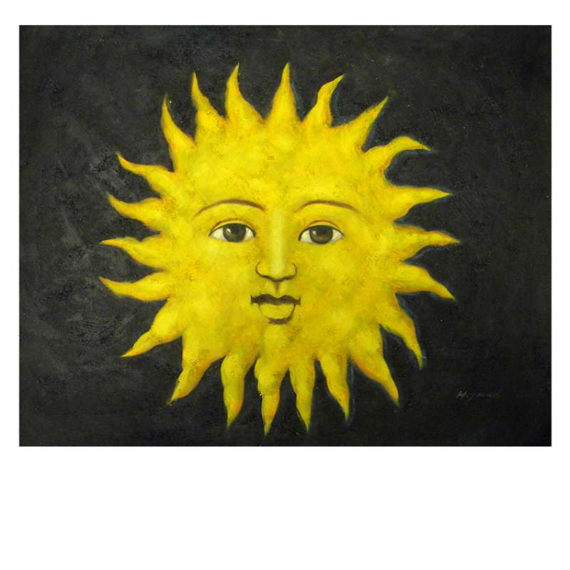 Smile Sunflower Canvas Wall Art