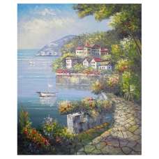 Europe Harbor Oil Painting Wall Art