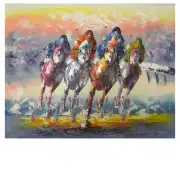 Horse Race Canvas Oil Painting
