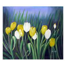 Budding Tulips Canvas Wall Art