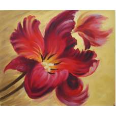 Flamboyant Flower Canvas Wall Art