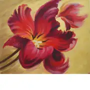 Flamboyant Flower Canvas Wall Art