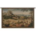 Collecting Hay Italian Wall Hanging Tapestry