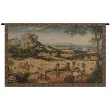 Collecting Hay Italian Tapestry Wall Hanging