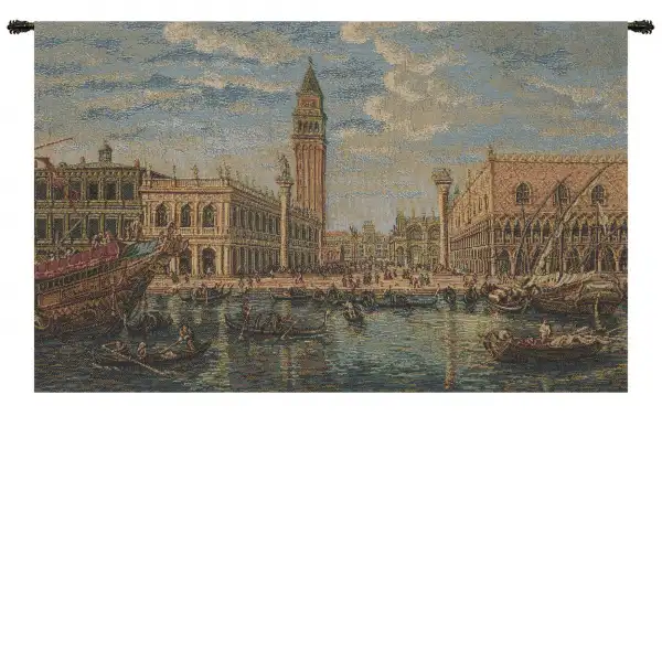 Charlotte Home Furnishing Inc. Italy Tapestry - 21 in. x 13 in. Alessia Cara | Venice Rialto Ponte di Rialto Italian Tapestry