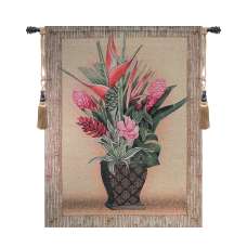 Tropical Garden Tapestry of Fine Art