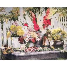 Gladiolas Fine Art Tapestry
