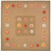 Row of Pink Roses I Decorative Throw