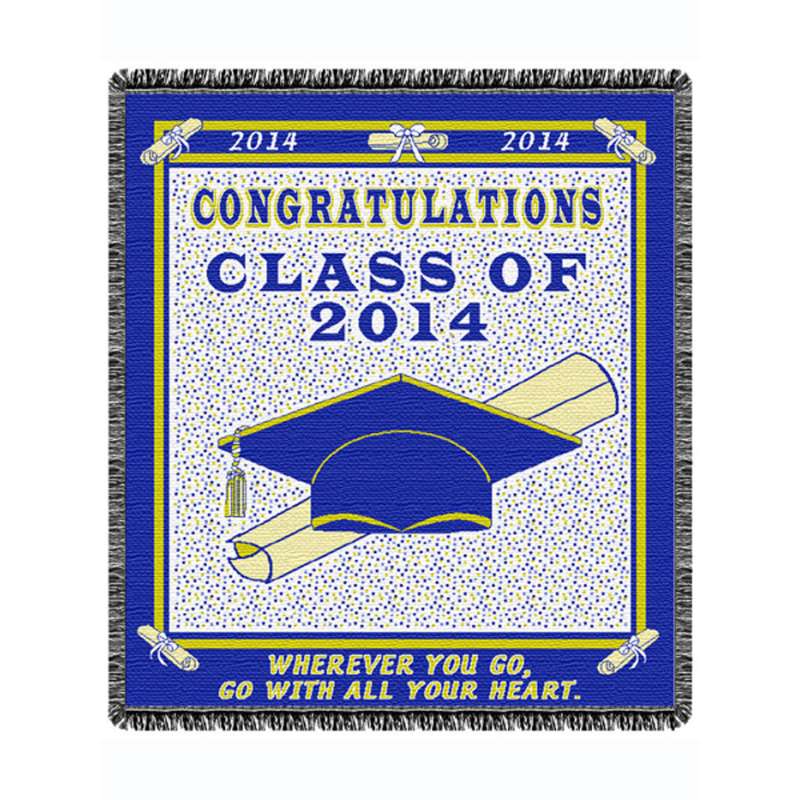 Graduation 2014 Tapestry Throw