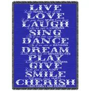 Live Love Laugh Tapestry Throw