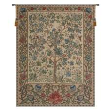 The Tree of Life Beige European Tapestry Wall Hanging