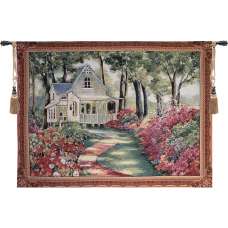 Garden Path to Home Tapestry Wall Art