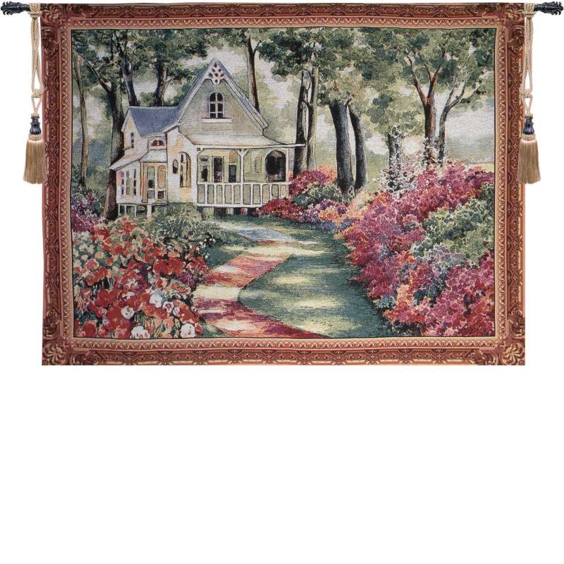 Garden Path to Home Tapestry Wall Art