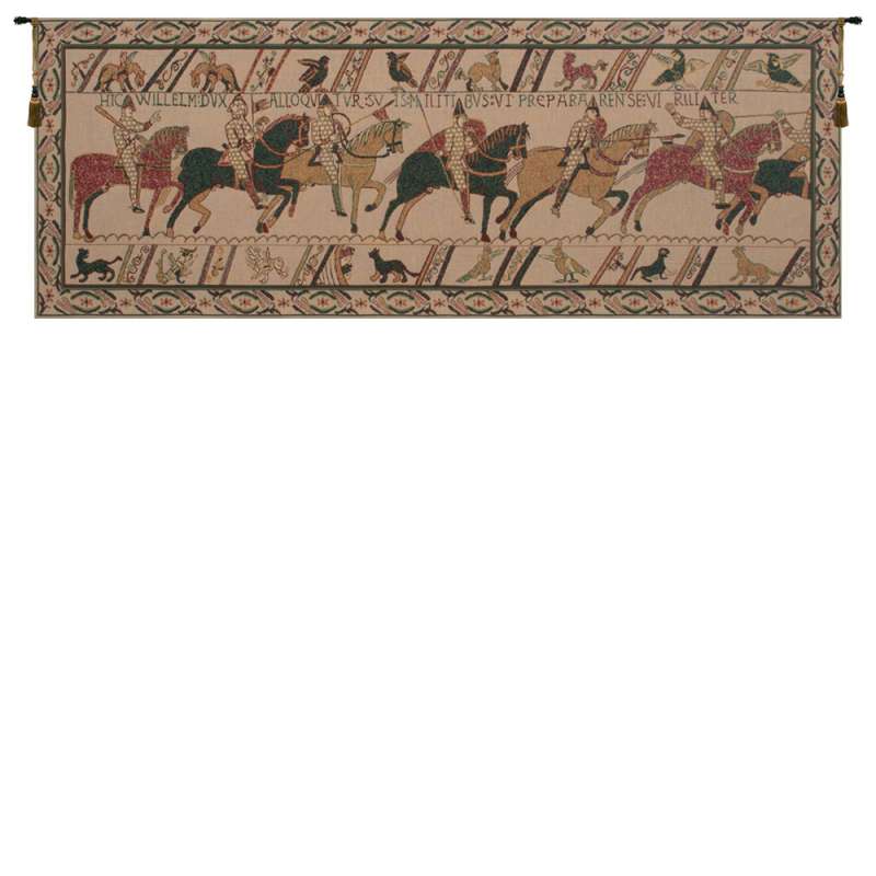 Bayeux William's Troops European Tapestry Wall Hanging
