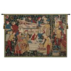 Vendages (Yellow) Belgian Tapestry