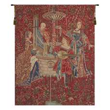 The Concert (Red) Belgian Tapestry