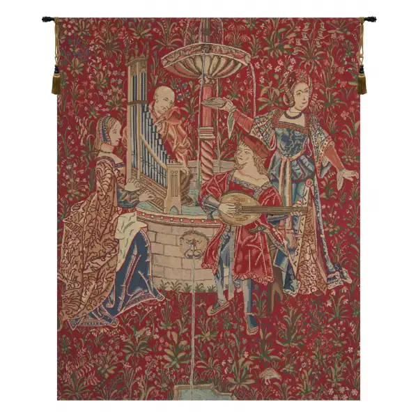 The Concert (Red) Belgian Wall Tapestry