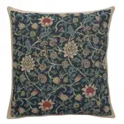 Fleurs de Morris Blue Belgian Couch Pillow
