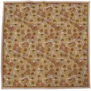 Sunflowers Square Belgian Throw - 59 in. x 59 in. Cotton/Viscose/Polyester by Vincent Van Gogh