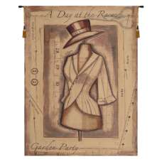 Garden Party Day at the Races Flanders Tapestry Wall Hanging