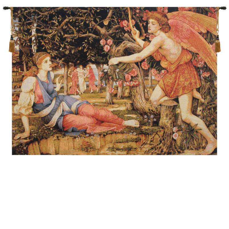 Love and the Maiden Stanhope Flanders Tapestry Wall Hanging