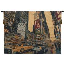 Times Square New York Italian Tapestry Wall Hanging