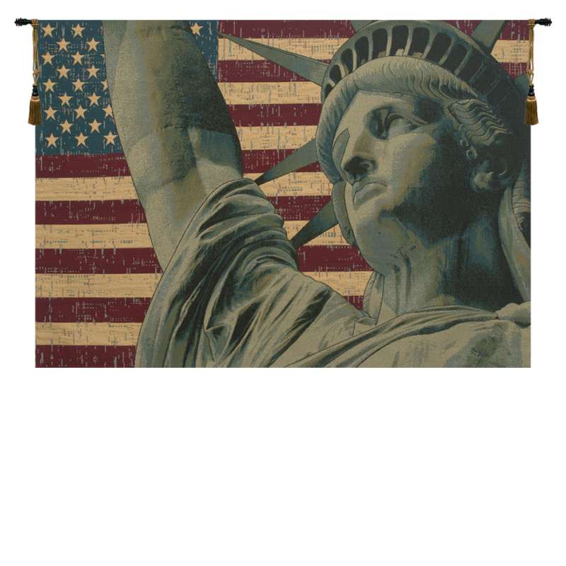 Statue of Liberty Italian Tapestry Wall Hanging