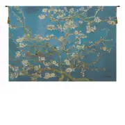 Amandier Belgian Tapestry Wall Hanging - 55 in. x 39 in. Cotton/Vicose/Polyester by Vincent Van Gogh