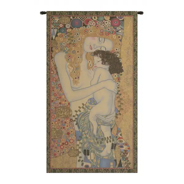 3 Ages by Klimt Belgian Tapestry Wall Hanging