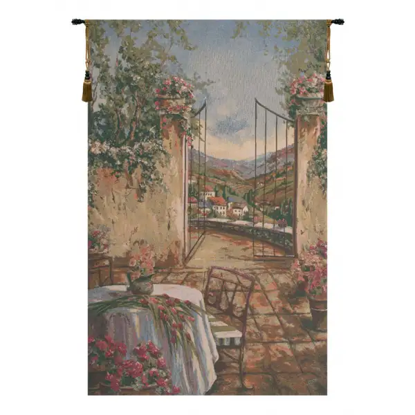 Table for Two I Belgian Tapestry Wall Hanging