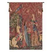 The Smell  L'odorat Small Belgian Tapestry Wall Hanging
