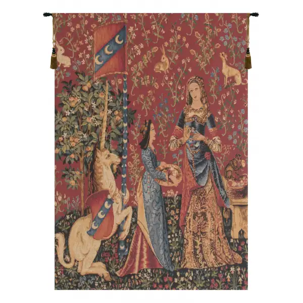 The Smell  L'odorat Small Belgian Wall Tapestry