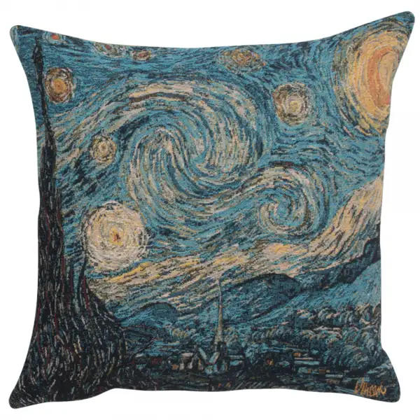 Van Gogh's Starry Night Large Belgian Cushion Cover