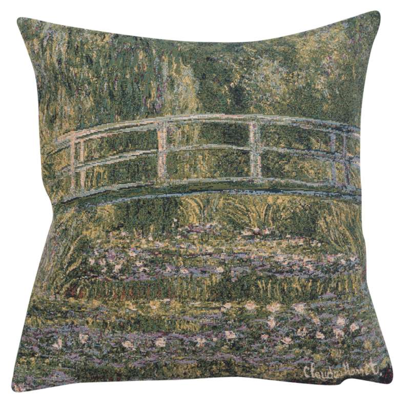 Monet's Bridge at Giverny I European Cushion Cover