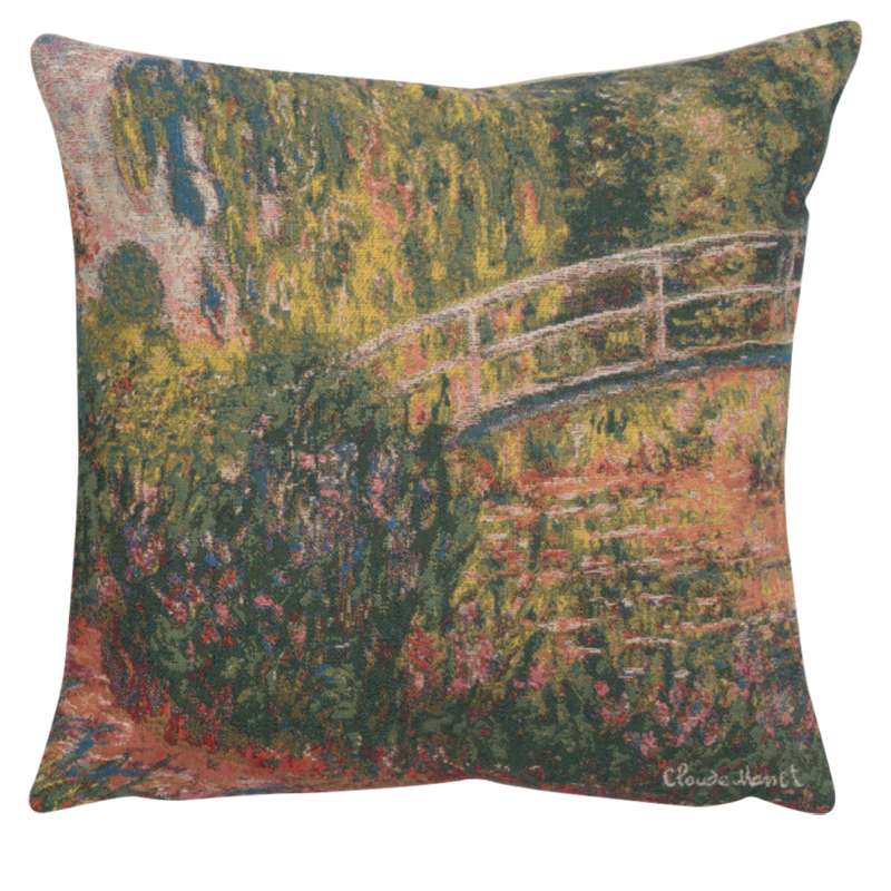 Monet's Japanese Bridge European Cushion Cover