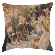 Luncheon Of The Boating Party I  Belgian Cushion Cover
