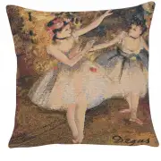 The Dancers Belgian Cushion Cover - 18 in. x 18 in. Cotton/Viscose/Polyester by Degas