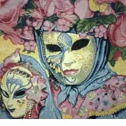 Maquerade II Belgian Cushion Cover