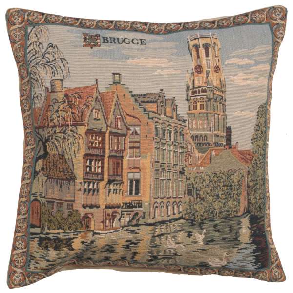 The Canals of Bruges Belgian Sofa Pillow Cover