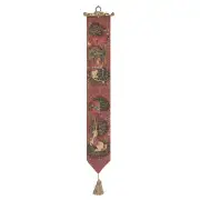 Unicorn And Lion Belgian Tapestry Bell Pull - 6 in. x 44 in. Cotton/Viscose/Polyester by Charlotte Home Furnishings