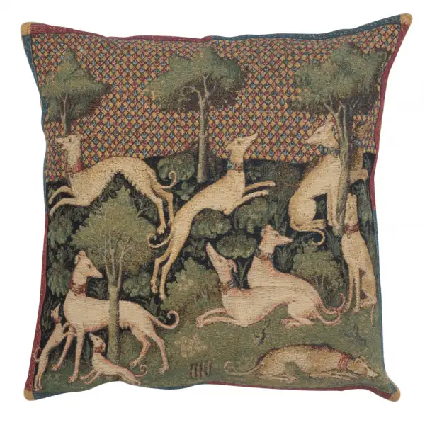 Medieval Dogs Belgian Cushion Cover