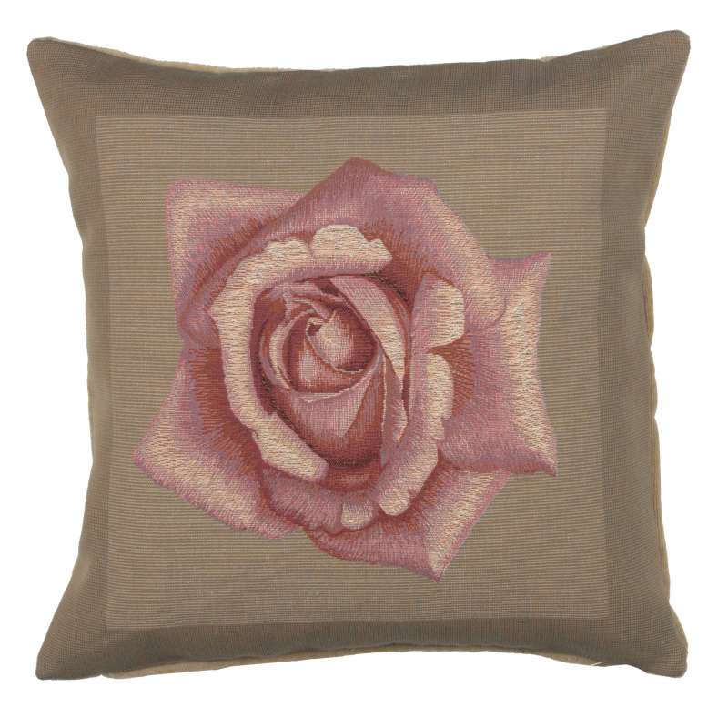 Rose Pink French Tapestry Cushion