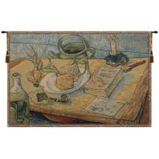 Garlic Still Life Italian Tapestry Wall Hanging