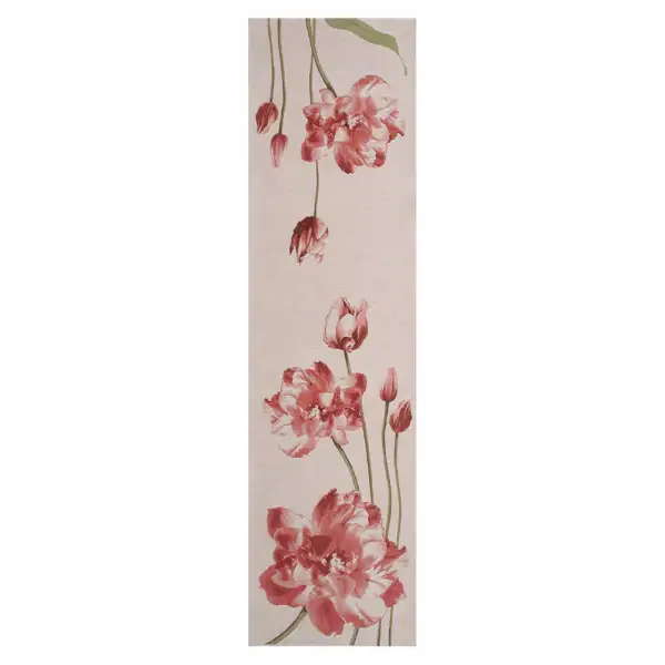 An Armful of Red Tulips White  Decorative Table Mat