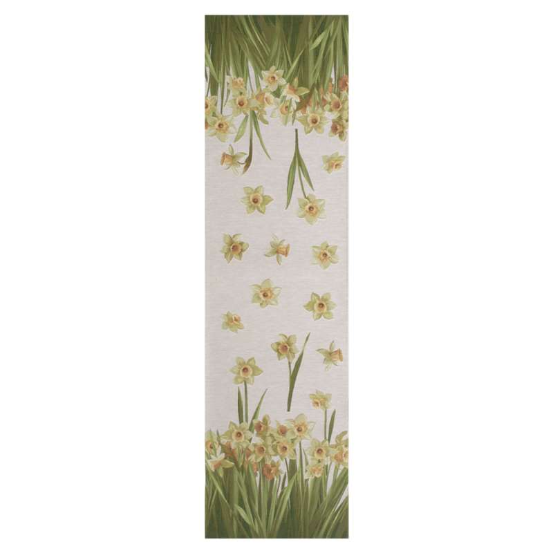 Daffodils White  Tapestry Table Linen