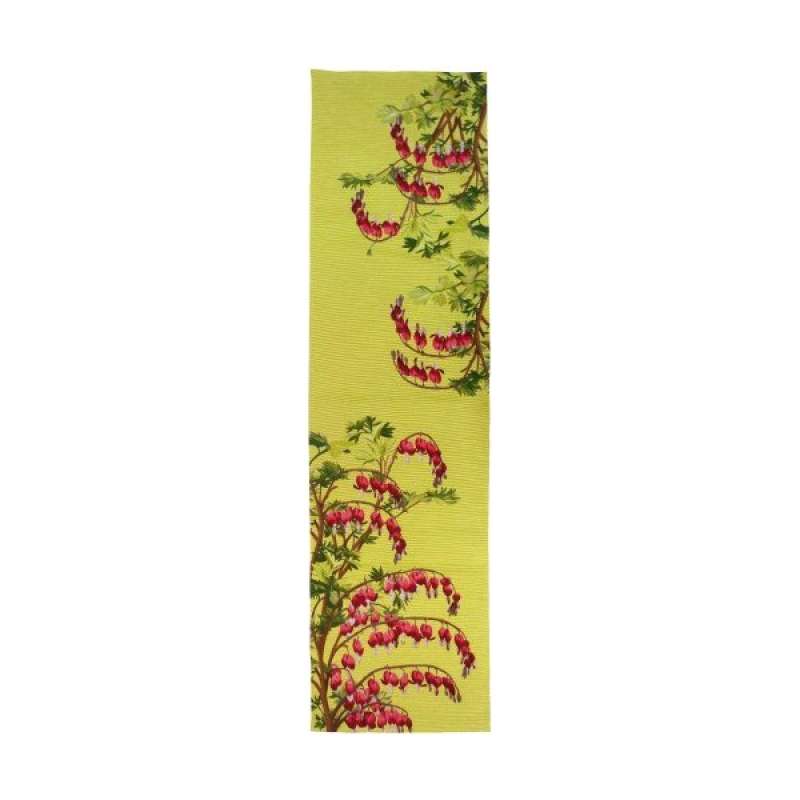 Bleeding Hearts Yellow  French Tapestry Table Runner